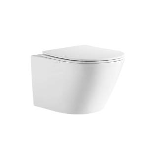 Унитаз подвесной Aquatek Либерти AQ1999T-00 безободковый, с крышкой-сиденьем микролифт