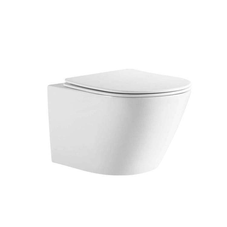 Унитаз подвесной Aquatek Либерти AQ1999T-00 безободковый, с крышкой-сиденьем микролифт