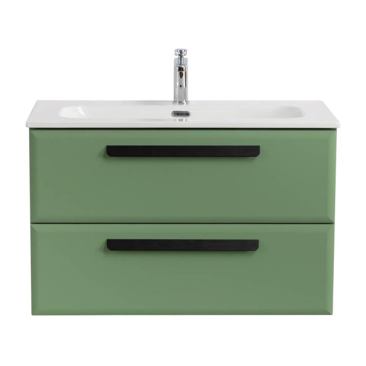 Тумба под раковину Cezares ECO-CER-N-800-2C-SO-PS-P Фисташковый софт, 80x45.7x50