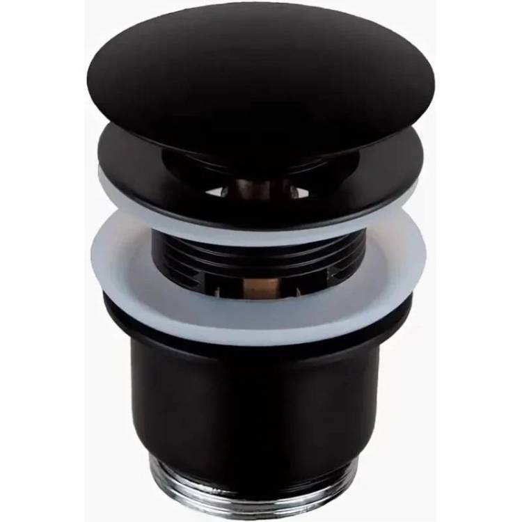 Донный клапан Remer 905CC2114NO Латунь, Черный матовый