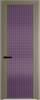 Межкомнатная дверь Profil Doors 2 AGP цвет профиля Шампань, стекло безопасное 6 мм мору фиолетовое 700x2000