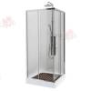 Душевой уголок AvaCan KC100 профиль хром, стекло прозрачное, 110x110x195 фото 3