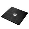 Поддон для душа BelBagno TRAY-MR-UNO-A-90-35-NERO-CR с сифоном и декоративной накладкой хром, черный матовый, 90x90 фото 2