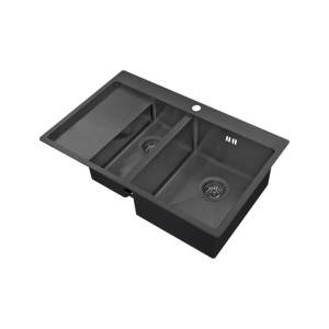Кухонная мойка Zorg Inox PVD 5178-2-R grafit