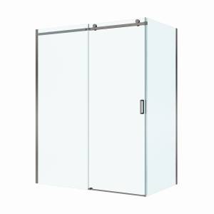 Душевой уголок BelBagno SOFT_CLOSE-2-AH-1-160/80-C-GM профиль оружейная сталь, стекло прозрачное, 160x80x200