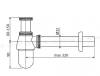 Сифон для раковины Gid Minucia G-56CH 75502S хром фото 5