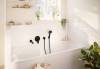 Смеситель для ванны с душем Hansgrohe Rebris S 72467670 черный матовый фото 3