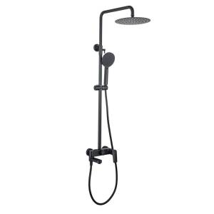 Душевая стойка Aquatek AQ2040MB черная матовая, 250 мм