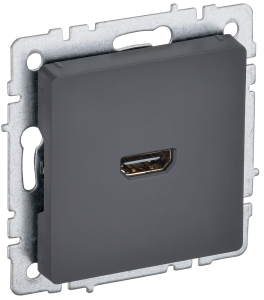 Розетка HDMI IEK Brite BR-H10-K53 графит