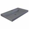 Раковина Uperwood Classic Quartz 291030007 серая матовая, бетон, 80x45
