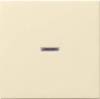 Лицевая панель Gira System 55 выключателя одноклавишного с подсветкой кремовый глянцевый 029001