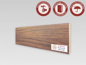 Плинтус Teckwood Цветной Орех Найт 2000x80x10