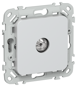 ТВ-розетка проходная тип M IEK Flite FI-A13-P-K36 жемчуг