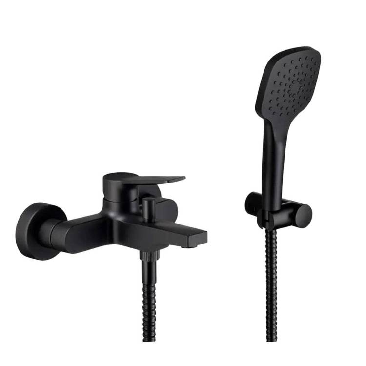 Смеситель для ванны Remer Slash & Dot SL02NO черный матовый