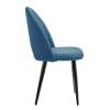 Стул Bradex Home Cleo FR 0532, голубой с черными ножками фото 3