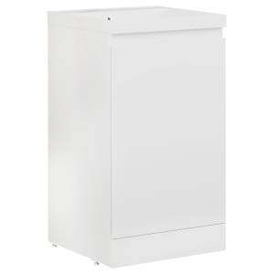 Тумба с раковиной Style Line Батлер Plus белый глянец, раковина белая