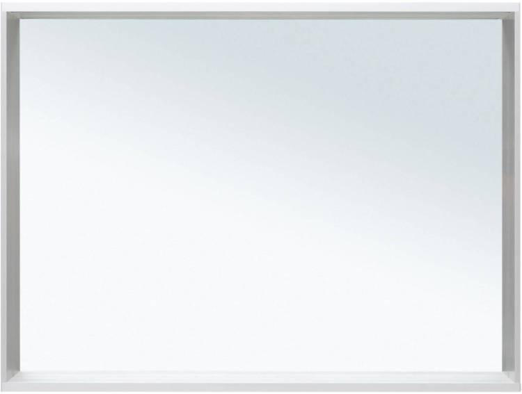 Зеркало Allen Brau Reality 100 1.32020.02 с LED подсветкой, серебро брашированное, 750x1000x140