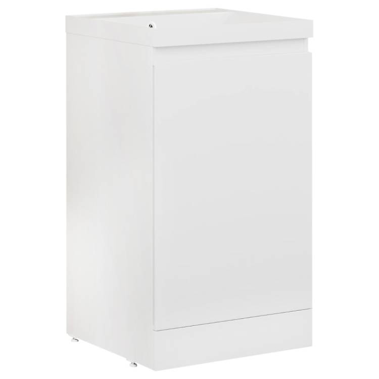 Тумба с раковиной Style Line Батлер Plus белый глянец, раковина белая