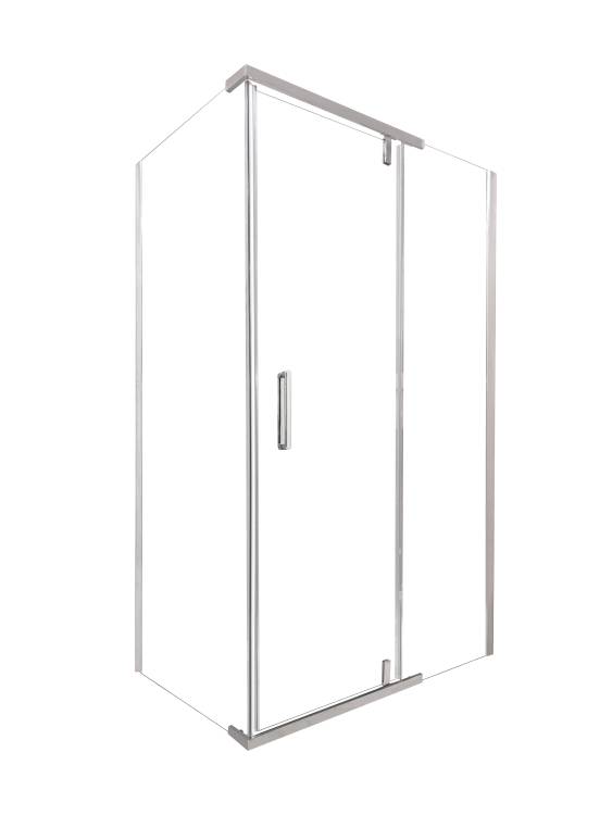 Душевой уголок Olive'S Viar VR-128CS-SW-C профиль хром, стекло прозрачное, 80x120x195