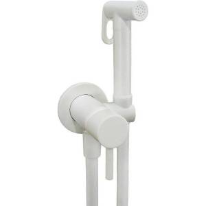 Гигиенический душ Giulini Futuro FSH25BO белый матовый, со смесителем, с внутренней частью