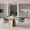 Набор из 2 полубарных стульев Bradex Home Turin FR 0913P мятный с золотыми ножками фото 11