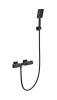 Смеситель для душа Wonzon & Woghand WW-B2025-A-MB с термостатом, черный матовый