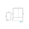 Душевая кабина Royal Bath RB 8100BP6-WT-R с высоким поддоном, с сиденьем фото 2