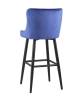 Стул барный Stool Group Ститч MC15B VELVET HLR-65 DUAL синий фото 4