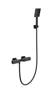 Смеситель для душа Wonzon & Woghand WW-B2025-A-MB с термостатом, черный матовый