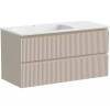Тумба с раковиной Sancos Snob R SNR100LCE 100 см, L, Beige Soft