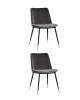 Набор из 2 стульев Stool Group Мелисса FDC8028 DARK GREY FUT-81 X2 темно-серый