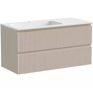 Тумба с раковиной Sancos Snob R SNR100LCE 100 см, L, Beige Soft
