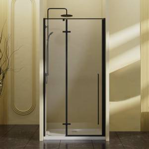 Душевая дверь Vincea Slim-N VDPH-5SN900CLB профиль черный, стекло прозрачное, 90x195