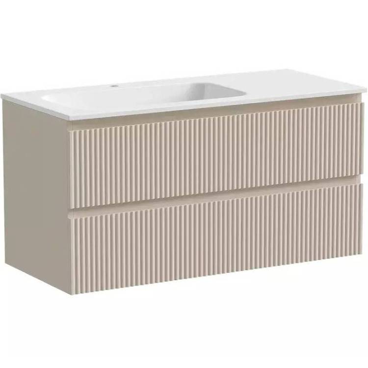 Тумба с раковиной Sancos Snob R SNR100LCE 100 см, L, Beige Soft