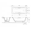 Чугунная ванна Delice Malibu DLR230607R-AS 150x75, с антискользящим покрытием, с отверстиями под ручки, без ножек фото 2