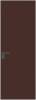 Межкомнатная дверь Profil Doors 1 AGK цвет профиля Серая ночь, стекло безопасное 4 мм монохром шоколад 600x2000