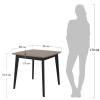 Стол Bradex Home Marcel FR 0863 кофе, чёрный 80x80x76 фото 4