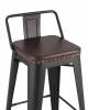 Стул барный Stool Group Tolix Soft LF626A MATTE BLACK 3474+PU7005 черный матовый фото 6