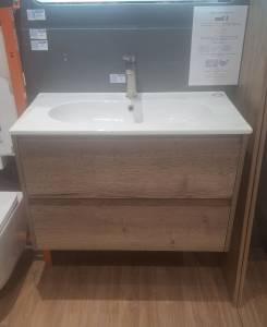 Тумба с раковиной BelBagno Kraft 80 Rovere tabacco, раковина LOV-800-LVB