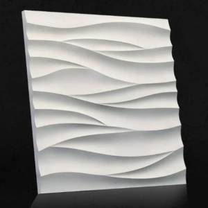 Гипсовая панель Angelic Art Волны острые 50x50x2.5
