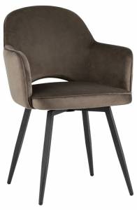 Стул Stool Group Венера MC16-2F KD HLR-49 (NP) X2 велюр коричневый (набор 2 шт)