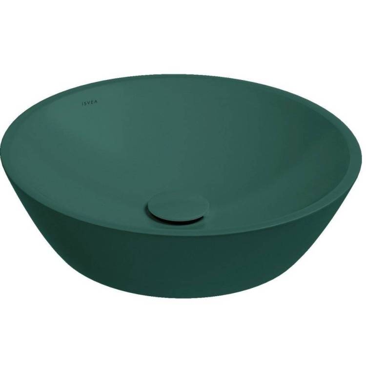 Раковина Isvea SistemaY Soft 10SY66045SV-2P 45 см, изумрудная матовая