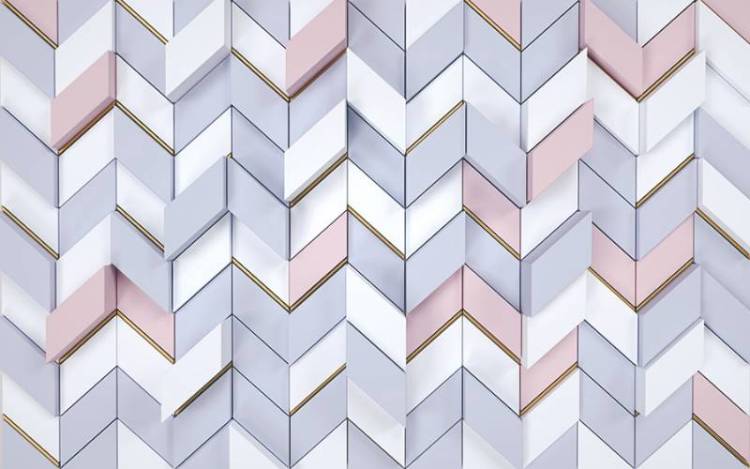 3D Фотообои Artegrafico «Трехцветная геометрия» BL-013 песок