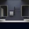 Полотенцесушитель электрический Vincea VTD-1S1CBE черный, с таймером, 43x60 фото 3