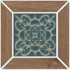 Вставка Kerama Marazzi Тровазо ID155 наборный бежевый тёмный матовый 13x13x0.9 фото 2