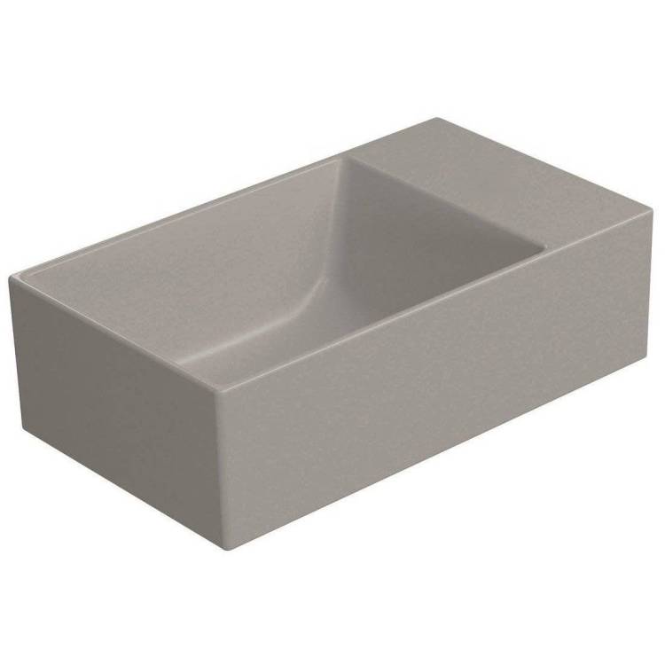 Раковина GSI Kube X 9484005 40 см, серо-бежевая матовая