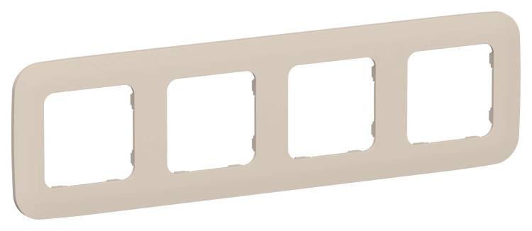 Рамка 4-постовая IEK Flite FI-M42-31-20-K88 льняной