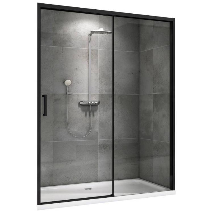 Душевая дверь Abber Komfort AG93130B 130x200, профиль Черный