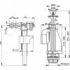 Выпускной комплект AlcaPlast SA08AS 1/2" CHROM с двойной кнопкой фото 2