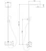 Душевая стойка Abber Thermostat AF8516B с термостатом и изливом, черная матовая фото 3